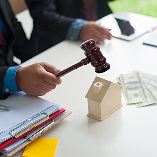 Jojofuny Black Gavel And Block Set, 1 Set Wooden Gavel And Sound Block Set Wood Hammer Court With Block For Lawyer Judge Auction Sale (Black) #TOP7