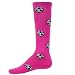 Red Lion Soccer Balls Design Athletic Sports Knee High Socks ( Neon Pink - Me...