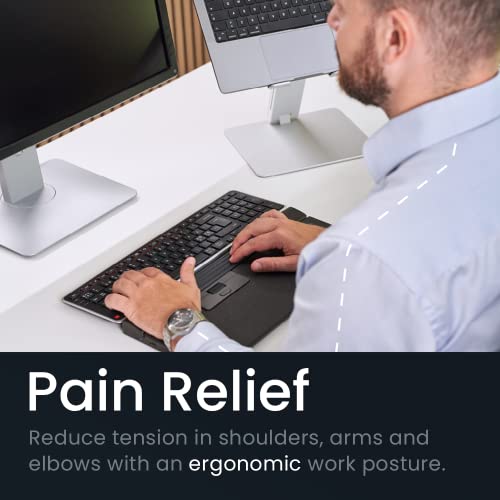 Contour Design Slider Mouse Pro - Wireless Ergonomic Mouse For Laptop And Desktop Computer W/ Programmable Buttons, Regular Design And Plug & Play Installation - Compatible W/ Mac And Pc (Dark Grey) #TOP1