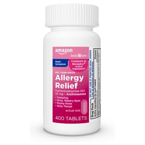 Amazon Basic Care Allergy Relief Diphenhydramine HCl 25 mg Cover