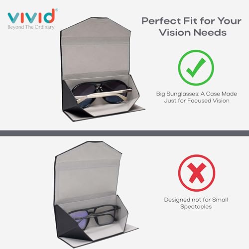 Image of VIVID Unisex Specs Magnetic Eyewear Dabbi Faux Leather Hard Case Cover