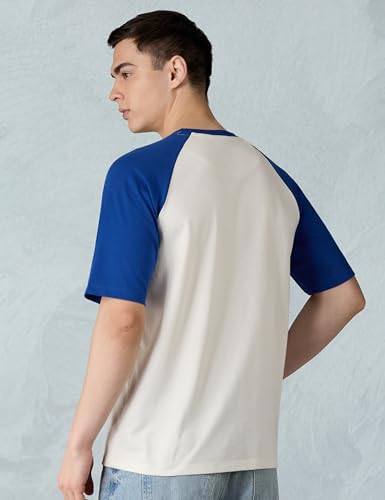 Image of Amazon Brand - Symbol Men Ragon Oversized Fit T-Shirt | Half Sleeves | Printed | Available in Plus Size