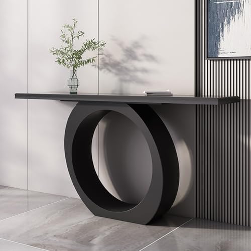 Mesa de entrada estrecha para decorar un pasillo moderno y acogedor