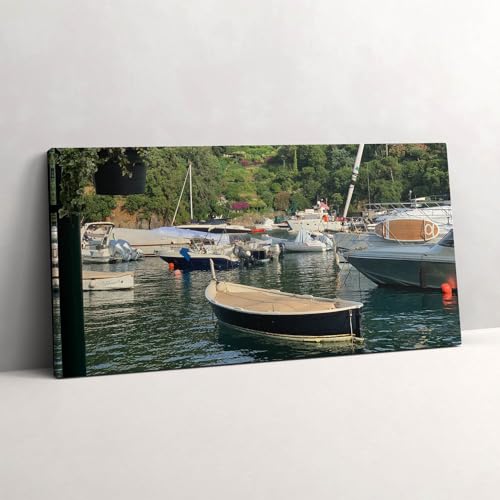 Grand tableaux 140x70cm peinture murale décoration d'art Portofino