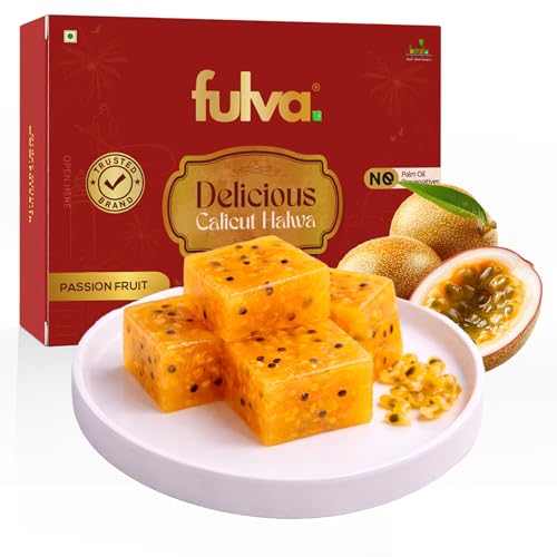 Image of Fulva Passion Fruit Halwa 200g, Authentic Kozhikoden Kerala Halwas, Traditional Kerala Sweet, Soft Chewy Halwa, Indian Dessert, South Indian Festivals & Celebrations Gift Sweet