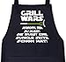 Shirtstreet24 Lustige Grillen Barbecue Schürze Dunkle Seite Grill Wars Aufdruck, Größe: onesize,Schwarz