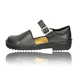 Obermaterial echt Leder Naot Olga schwarz Damen Schuhe Halbschuhe Echt-Leder Wechselfußbett 6079, Größe:36 EU