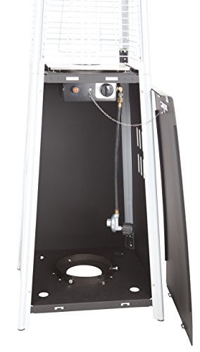 Fire Sense 62263 Pyramid Flame Patio Heater 40,000 Btu Outdoor Propane Heater Tower With Wheels - Coronado Brushed Bronze #TOP6