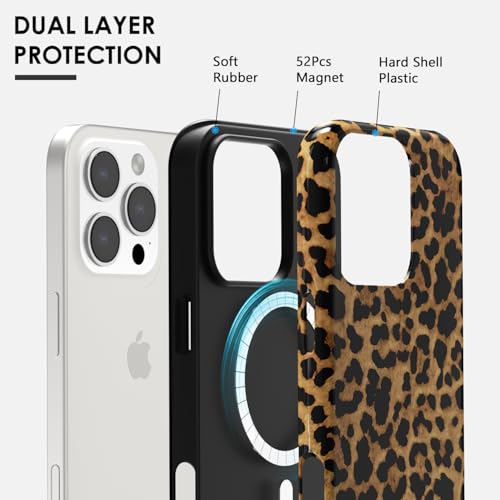 Coque de luxe pour iPhone 16 Pro Svanove rigide et fine finition léopard girly - 3