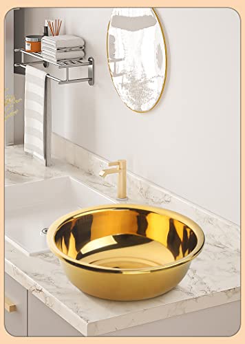 Tazón Mezclador de Acero Inoxidable 8.5 Quart Dorado miniatura 3