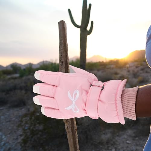 Guantes calientes de mujer con forro extraíble e impermeables para snowboard 5