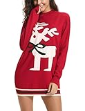 iClosam Suéter de Navidad Mujer Invierno Jersey de Punto Ciervo Cuello Redondo Suéter Navideño Manga Larga Linda y Moda Jerséis Blusa Navideños Regalo de Año S-XXL