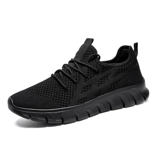 VGPSFN Zapatillas Mujer Zapatos Transpirable Cómodo Deportivas Bambas Casual Tenis Jogging Caminar Atlético Fitness Sneakers Negro Talla 39