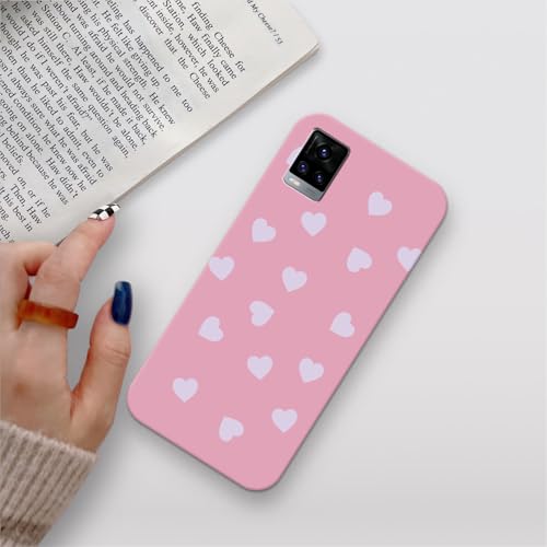 Image of COLORflow Back Cover Compatible with Vivo V20 | Heart Celestial Color Customized Back Cover Compatible with Vivo V20