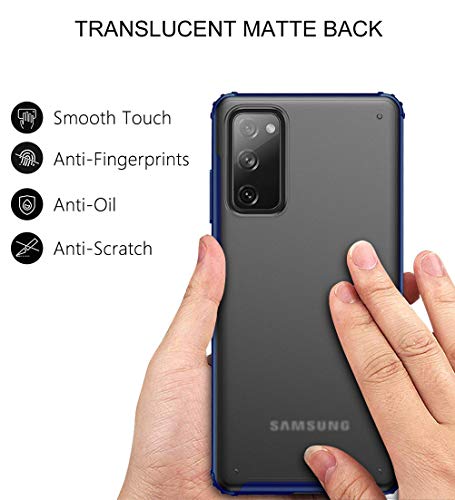 MOONCASE Capa para Samsung Galaxy S20 FE, capa traseira ultrafina fosca transparente absorção de cho