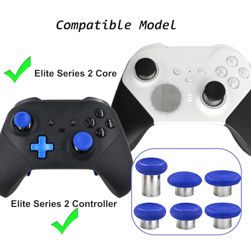 Image of 6 in 1 Metal Magnetic Thumbsticks for Xbox Elite Series 2 Controller,Blue