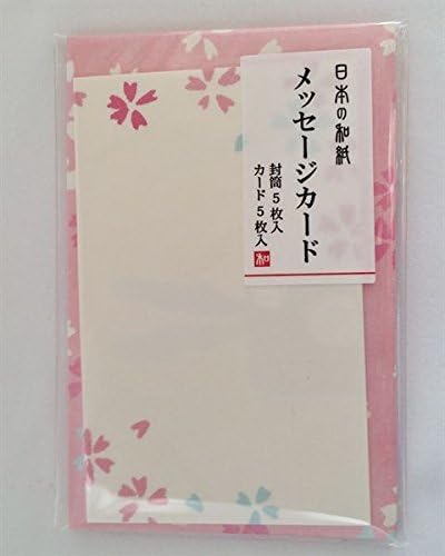 Amazon ダイソー日本和紙 5 日本さくらの紙メッセージカード封筒セット インテリア オンライン通販 Amazon ダイソー日本和紙 5 日本さくらの紙メッセージカード封筒セット インテリア オンライン通販