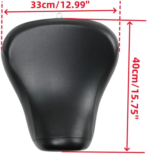 Motorcycle accessories Pillion Passenger Soft Seat Cushion for Harley Sportster XL 883 1200 72 48 1983-2003 (Black)