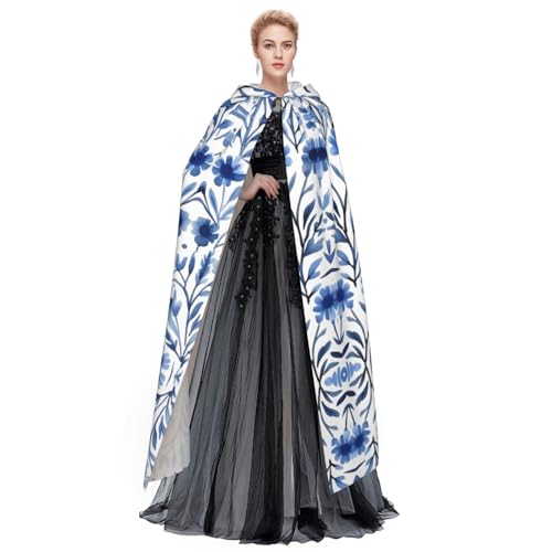 Veste à capuche bleue Alyssum : finis les costumes fades