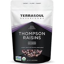 Terrasoul Superfoods Organic Raisins, 2 Lbs - Seedless | No-Sugar Added | No Preservatives