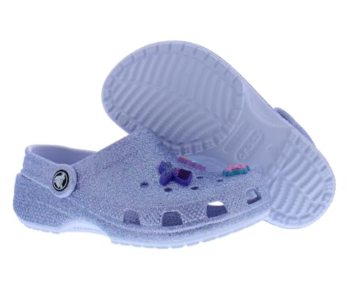 Image of Crocs Classic Glitter Sea Friends Clog Infant /Toddler Shoes Size 5, Color: Purple /Dreamscape-Purple