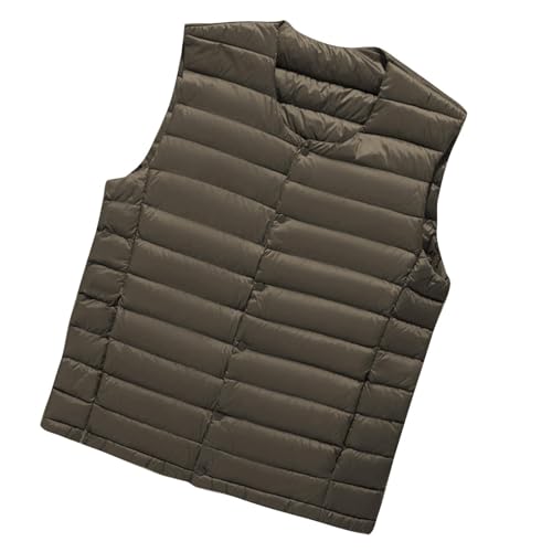 Veste rembourrée légère à col montant doudoune fine hiver couleur unie pour homme