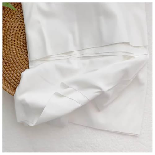 Tissu au mètre 100% coton blanc 1.5x6m grand format pour rideaux et loisirs créatifs