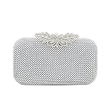 pochette con cristalli verdi ♥ Metodo di trasporto: look elegante e glamour, pochette da sera elegante e classica. Dotato di cinghia a catena nobile rimovibile facile da trasportare dalla pochette alla borsa a tracolla.