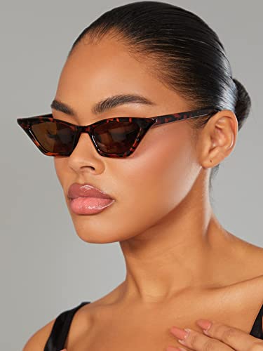 AIEYEZO Fashion Cat Eye Sunglasses for Women Small Frame Cateye Glasses Stylish Retro Cateye Shades3