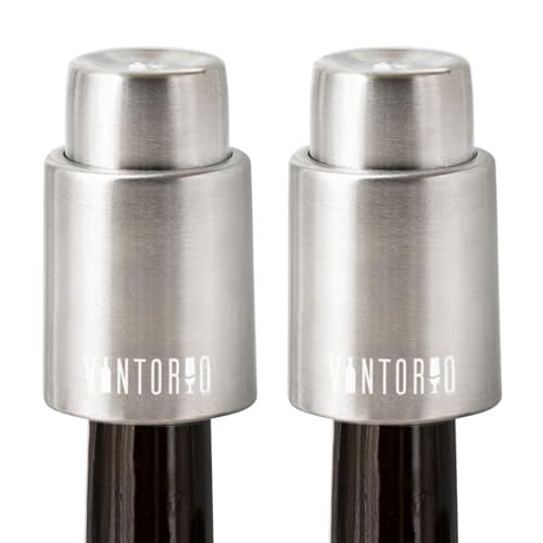 [2 PACK] Vintorio Wine Bottle Stoppers, Vacuum Wine...