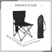 Pegciuho Camping Chair Lounge Chair Fishing Seat Outdoor Furniture for Park Patio Hiking Picnic, Black
