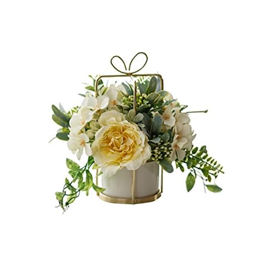 AADEE Simuleringsväxt kruka, Ins kreativa nordiska simuleringsväxter blommor kruka, vardagsrum skrivbord konstgjord krukdekoration järnkonst