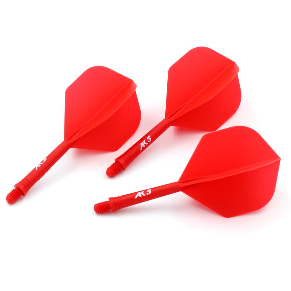 CUESOUL Rost Eje de dardo Integrado y Plumas estándar/lágrima de Pera/Forma Delgada con patrón Atractivo, Juego de 3 Piezas — view 6