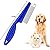 Flea Comb for Cat Dog, Stainless Steel Fine Tooth Flea Lice Tear Stain Remover Comb, Long Handle Pet Grooming Tool, 18cm