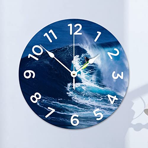 Horloge murale planche de surf idée cadeau originale maison