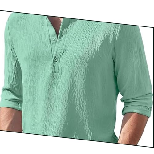 Image of Bellstone Men's Cotton Blend Solid Regular Fit Full Sleeve Short Kurtas | Men's Trendy Short Kurta | Ethnic Stylish Casual Lightweight Summer Kurta for Daily and Occasion Use