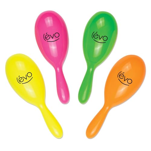 75-Qty Custom Printed Maracas in Assorted Neon Colors - Personalized Bulk Party Favors