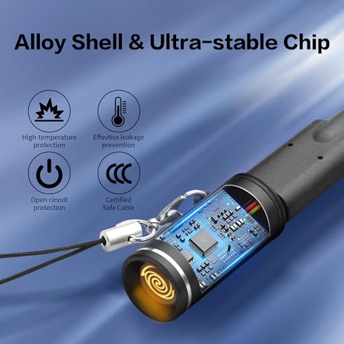Encendedor eléctrico USB C YAODHAOD 2 unidades negro miniatura 4