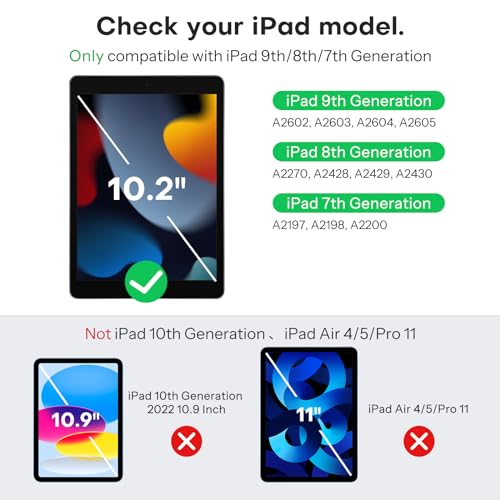Image of OMOTON Screen Protector for iPad 10.2 inch 9 /8 /7th, HD Clarity