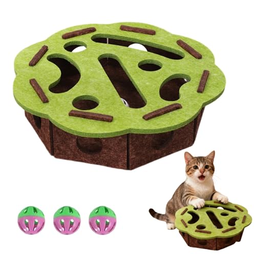 Cat Scratch Puzzle Enrichment Box, Cat Nail File Enrichment Box, Interactive Cats Toy Puzzle Toys...