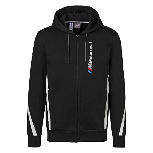 PUMA Mens BMW M Motorsport Full Zip Hoodie, Black, M