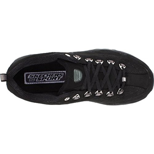 Skechers Sport Women's Premium-Nubuck Sneaker,Black Nubuck,6.5 M US