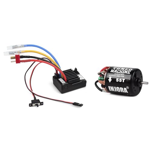INJORA 540 Brushed Motor 35T Waterproof Motor for 1/10 RC Cralwer Car Axial SCX10 Pro SCX10 AXI03007 90046 TRX4 D90 Monster Truck （35T）