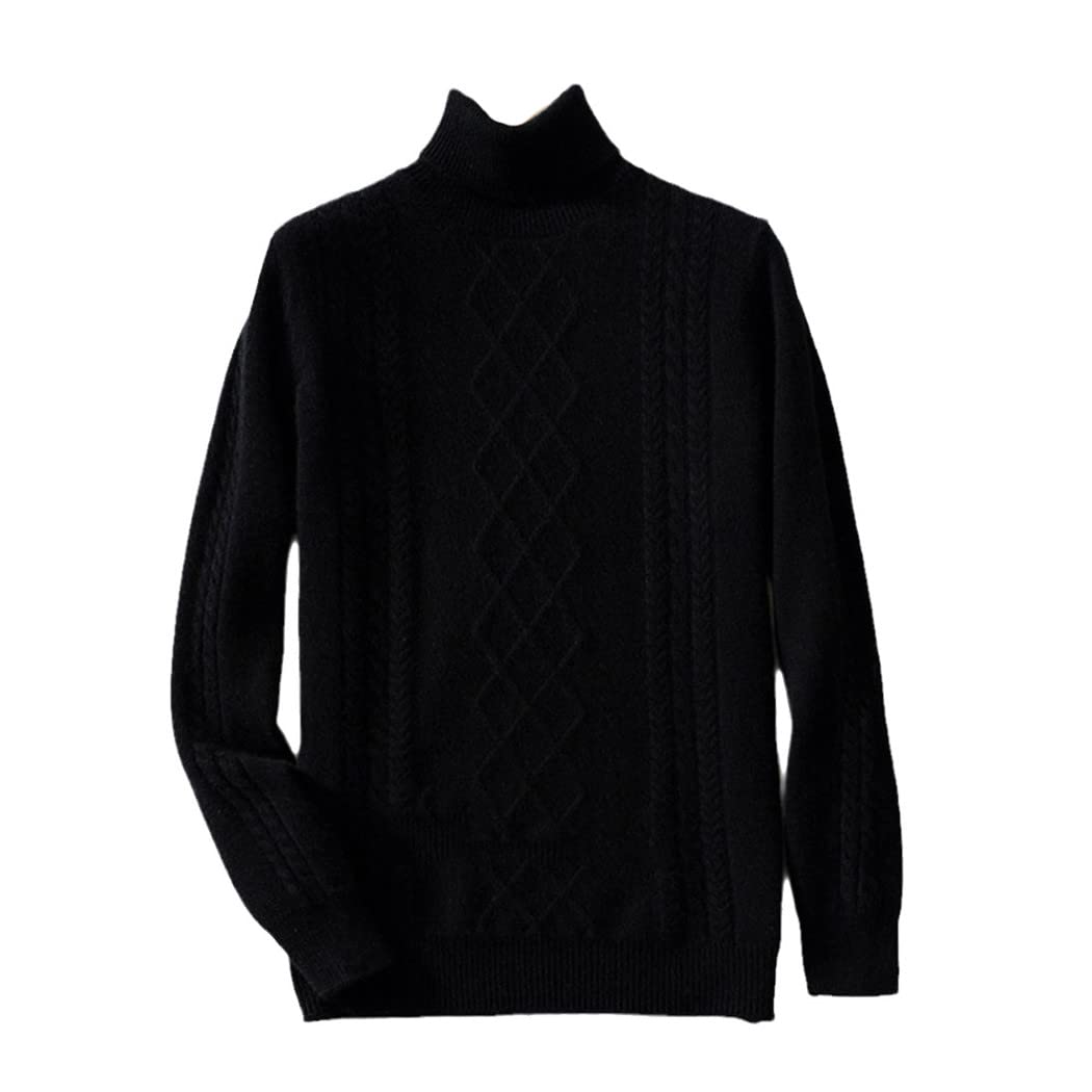 Pull col roulé 100% cachemire pur vêtement hiver décontracté