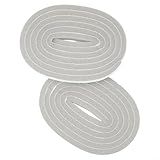 Schaumstoffband für schalldichte Füllstoffe, Isolierung, selbstklebend, Türdichtungsstreifen, Flügel, Wetterleiste, Lücke für winddicht, Anti-Aging, Grau-Weiß (Grau, 15 cm, 2 Rollen)