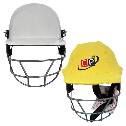 Cricket Helmet Choice of Multicolor Helmets Covers Men (Yellow, Adjustable) - Thumbnail 3