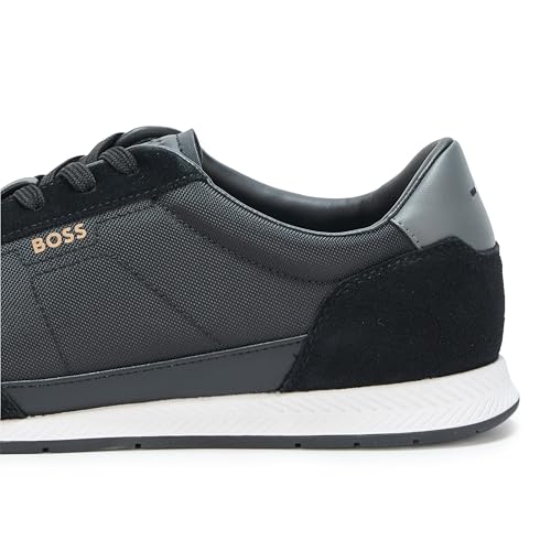 Image of BOSS Men's Titanium Low Profile Leather Sneaker
