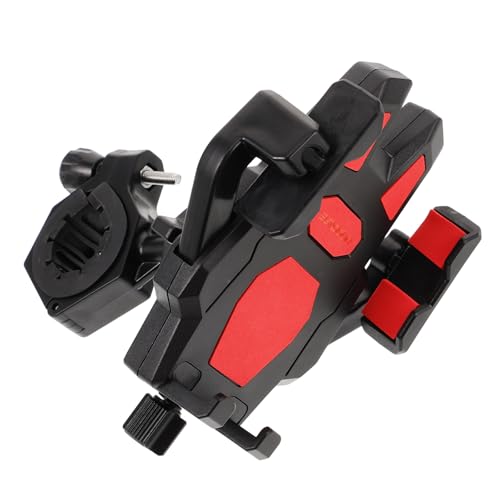 Gadpiparty Support de Téléphone pour Vélo et Moto Anti-Vibration Fixation Robuste pour Guidon Rouge Compatible GPS et Smartphone Navigation Cyclisme Urbain et Tout-Terrain 1 Pièce
