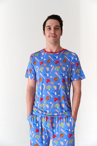 Image of Little Sleepies Mens Pajama Pants, Soft Viscose from Bamboo PJ Bottoms for Family Matching Set, Mens Sleepwear PJs w /Pockets