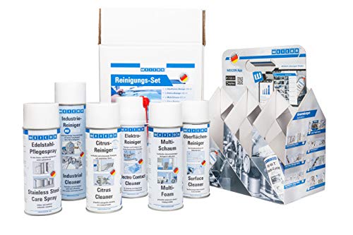 Preisvergleich Produktbild WEICON Reinigungs-Set für Handwerk, Haushalt und Hobby, 6-teilig